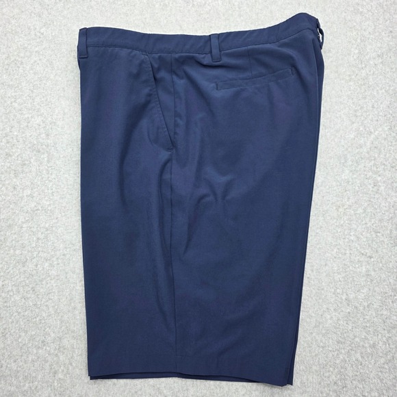 Adidas Men's Size 42 Golf Shorts Navy Blue Flat Front Performance Stretch - Picture 7 of 12